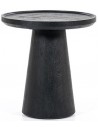 Ron sofabord i mangotræ H49 x Ø46 cm - Sort