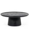 Ron sofabord i mangotræ H32 x Ø80 cm - Sort