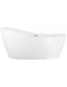 DIVA Fritstående badekar 160 x 71 cm Akryl - Blank hvid/Krom