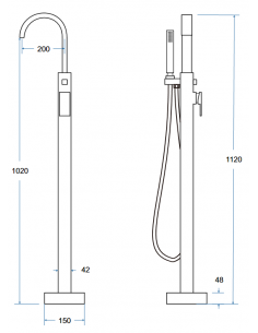 MODERN Il Badekar armatur... 2