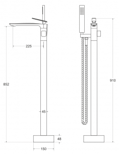 ASPIRA Badekar armatur H91... 2