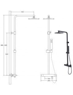MODERN brusesæt m/termostat... 2