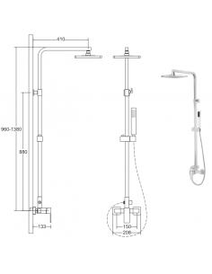 MODERN brusesæt m/mixer H96... 2
