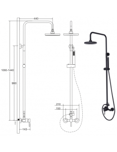 DECCO brusesæt m/mixer H106... 2