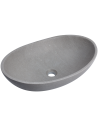 MANAM håndvask i marmor 59 x 39 cm - Grå marmor