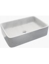 ETNA MINI håndvask i marmor 45 x 30 cm - Hvid marmor