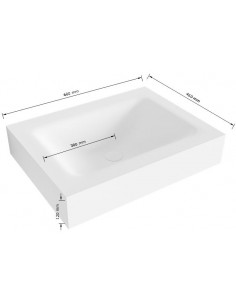 CLOUD væghængt håndvask 60... 2