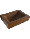 CLOUD væghængt håndvask 60 x 46 cm Solid surface - Rust