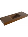 CLOUD væghængt håndvask 130 x 46 cm Solid surface - Rust