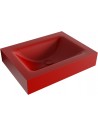 CLOUD væghængt håndvask 60 x 46 cm Solid surface - Rød