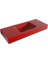 CLOUD væghængt håndvask 110 x 46 cm Solid surface - Rød