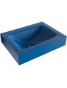 CLOUD væghængt håndvask 60 x 46 cm Solid surface - Jeansblå
