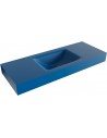 CLOUD væghængt håndvask 120 x 46 cm Solid surface - Jeansblå