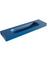 BIG LARGE væghængt håndvask 170 x 46 cm Solid surface - Jeansblå