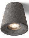 VOLCA Påbygningsspot i beton Ø11 cm 1 x GU10 - Betongrå granit