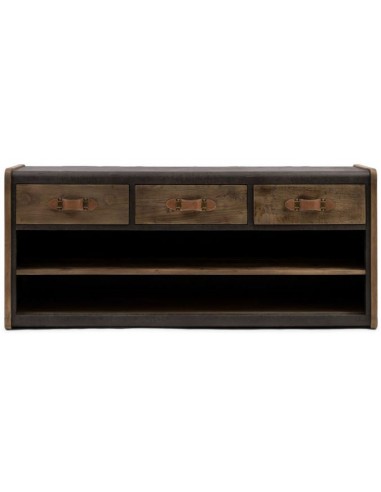 Tvbord i genanvendt egetræ og pellini...