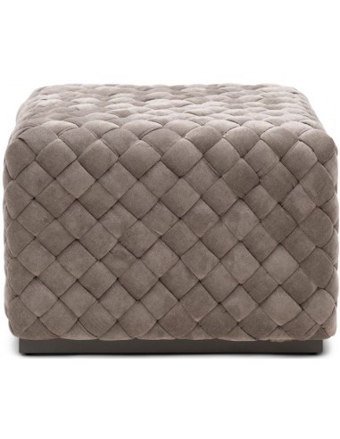 Bænk i tweed og metal 60 x 60 cm -...