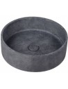 Ideavit Ora bordmonteret håndvask Ø39 cm Beton - Mørkegrå
