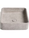 Ideavit Zoe bordmonteret håndvask 39 x 39 cm Beton - Betongrå
