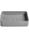 Ideavit Gaia bordmonteret håndvask 50 x 32,5 cm Beton - Grå