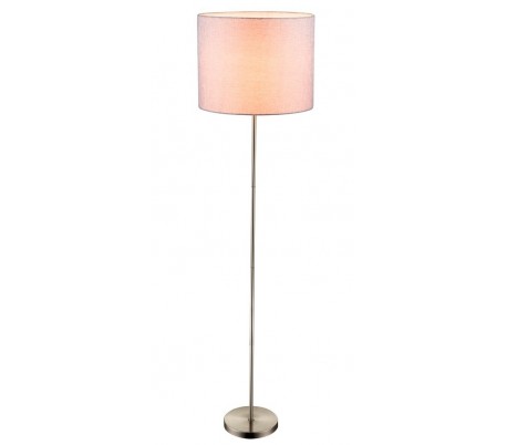 Gulvlampe H160 Ø40 - Mat nikkel/Grå