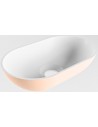 POOLE håndvask 30 x 18 cm Solid surface - Talkum/Rosa