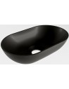 POOLE håndvask 30 x 18 cm Solid surface - Sort