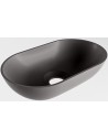 POOLE håndvask 30 x 18 cm Solid surface - Mørkegrå