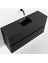 ADA Komplet badmiljø centreret håndvask B100 x H50 cm MDF - Sort/Sort