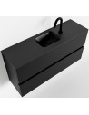 ADA Komplet badmiljø centreret håndvask B100 x H50 cm MDF - Sort/Sort