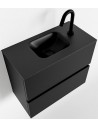 ADA Komplet badmiljø centreret håndvask B60 x H50 cm MDF - Sort/Sort