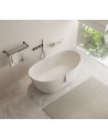 Ideavit Solidseal fritstående badekar 163 x 85 cm Solid surface - Mat hvid