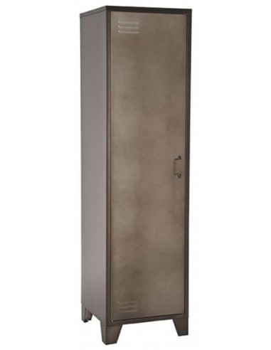 Industrielt skab i metal H185 cm -...