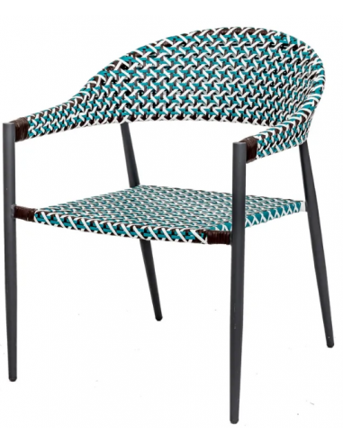 Havestol i syntetisk rattan og...