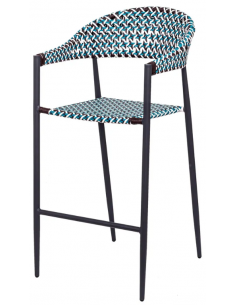 Barstol i syntetisk rattan...