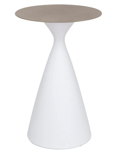 Barbord i aluminium og glas H110 cm -...