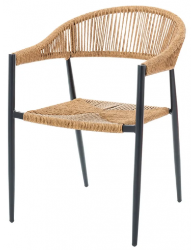 Havestol i syntetisk rattan og...