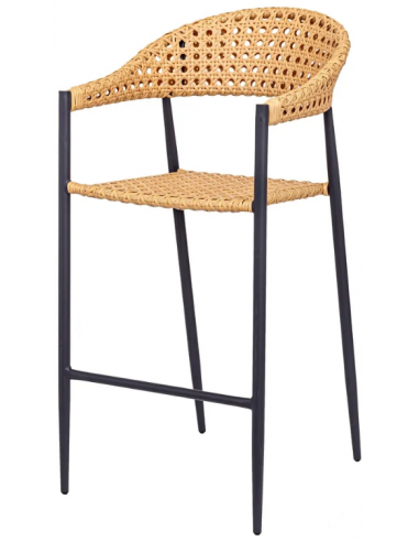 Barstol i syntetisk rattan og...