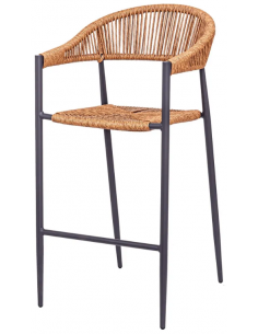 Barstol i syntetisk rattan...