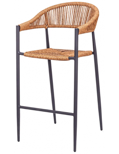 Barstol i syntetisk rattan og...
