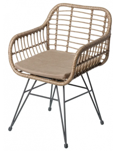 Havestol i syntetisk rattan og...