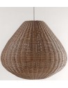 Inden-/udendørs XXL lampeskærm i rattan H54 x Ø52 cm - Natur