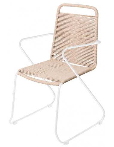 Havestol i aluminium og fiberreb H88...