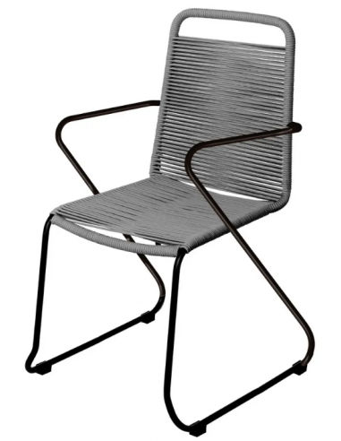 Havestol i aluminium og fiberreb H88...