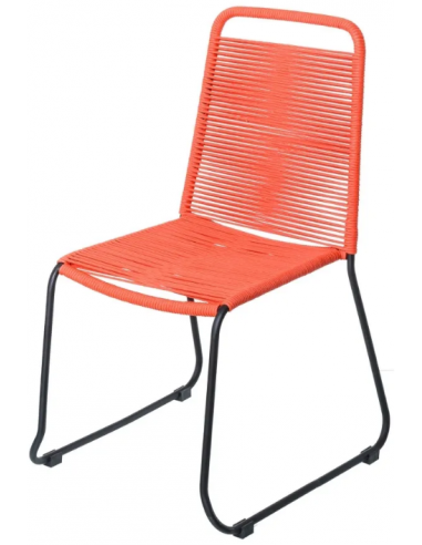 Havestol i aluminium og fiberreb H88...