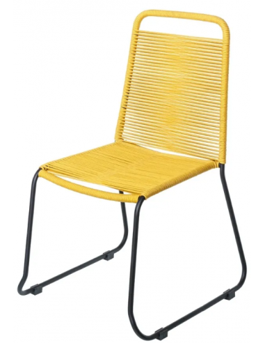 Havestol i aluminium og fiberreb H88...