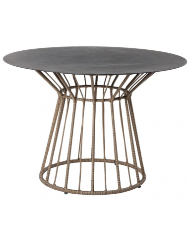 Havebord i syntetisk rattan og glas...