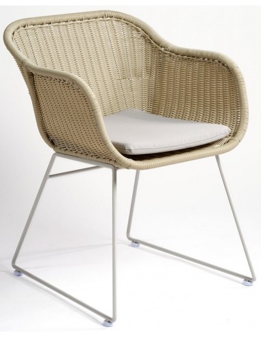 Havestol i syntetisk rattan og metal...