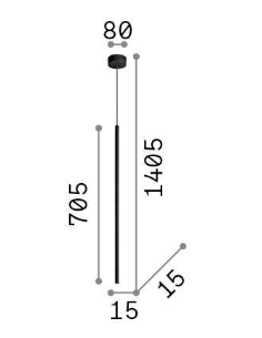 FILO Loftlampe i metal H76... 2