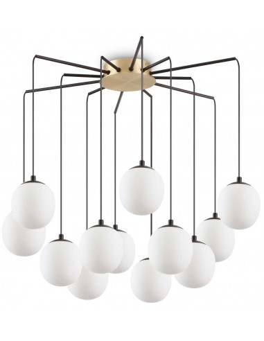 Rhapsody Loftlampe i metal og glas...